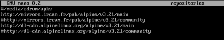 Alpine - Installation Docker 1