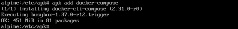 Alpine - Installation Docker 3