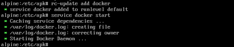 Alpine - Installation Docker 4