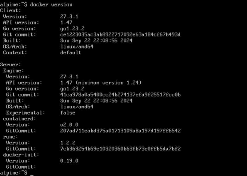 Alpine - Installation Docker 8