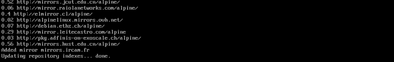 Alpine - Installation étape 10