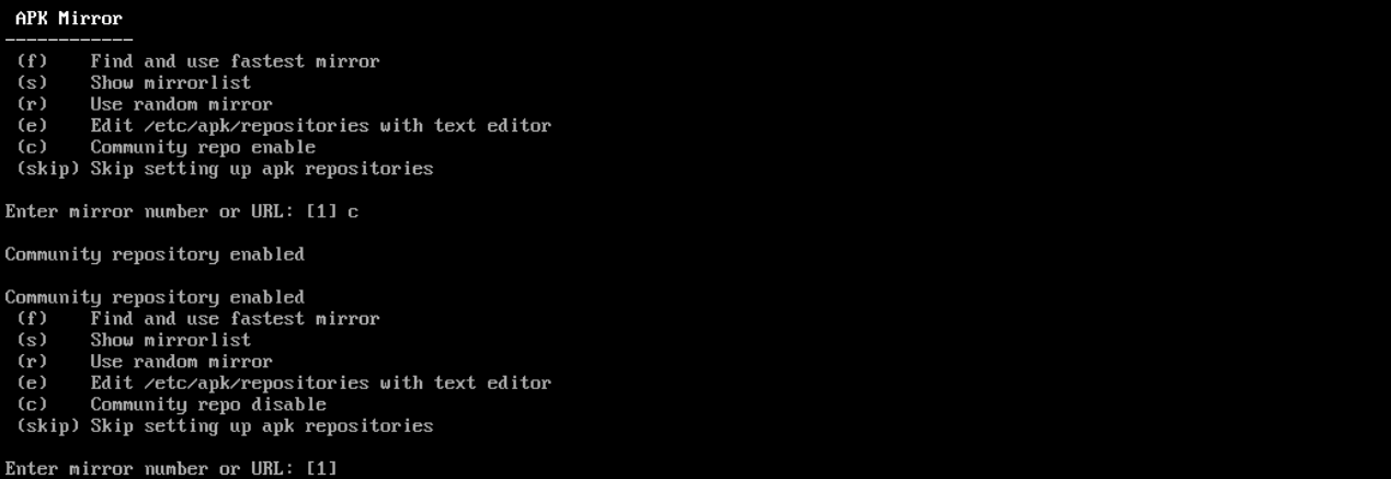 Alpine - Installation étape 8