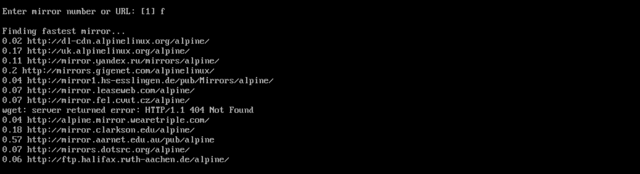 Alpine - Installation étape 9